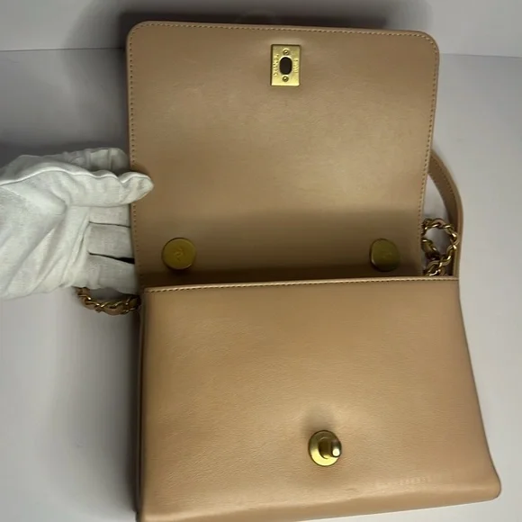 CHANEL Pearl Boy Chain Pink Mini Flap Bag - Picture 13 of 16